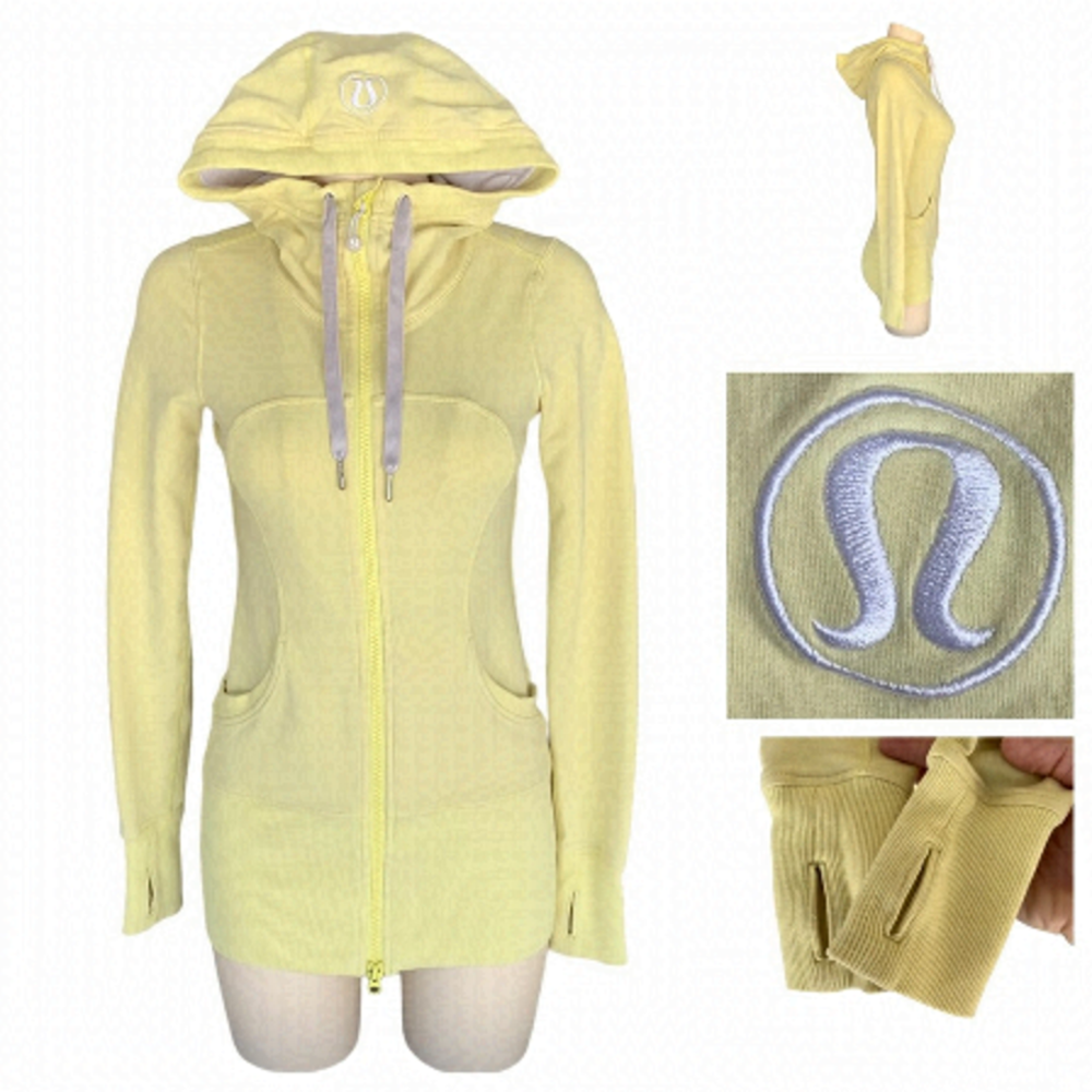 50% OFF RARE | Old School Lululemon “Wear With All” Jacket Long Butter Yellow